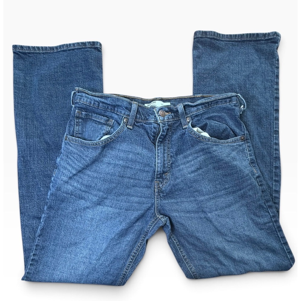 Signature by Levi Strauss Men Bootcut Jeans Blue W32 L32 Denim Pants